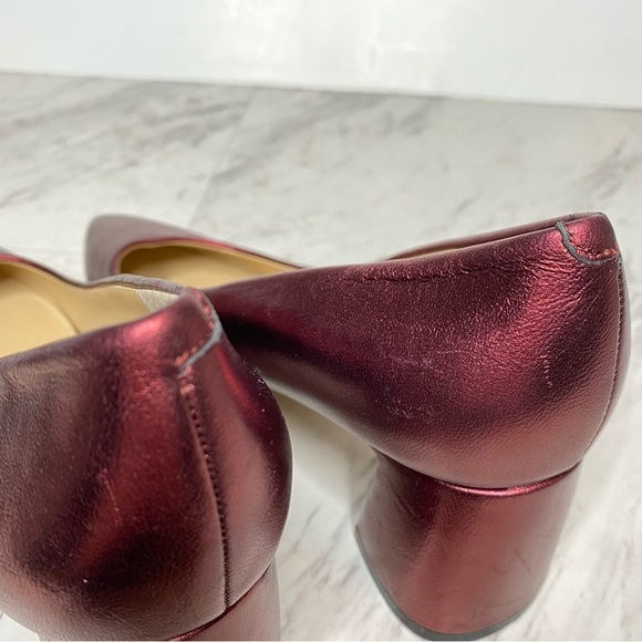 Marc Fisher Yulunda Red Leather Pointy Toe Pump 6.5 M - Picture 10 of 16